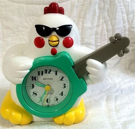 rock and roll chicken alarm clock